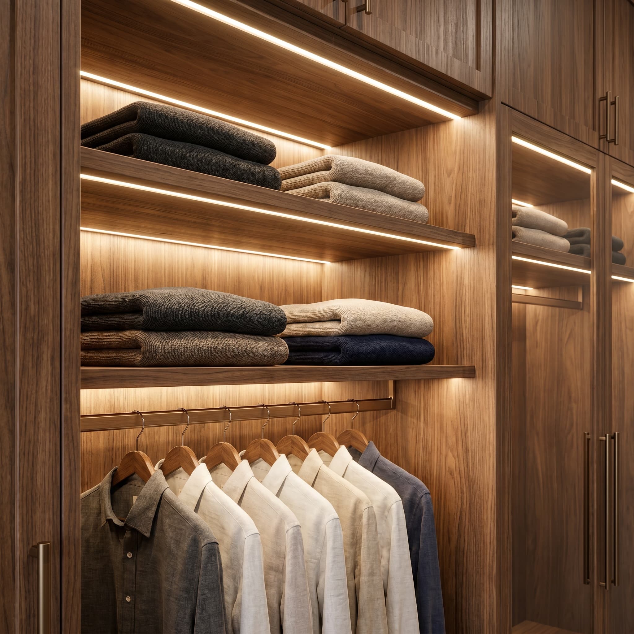 LED shelf & rod lighting