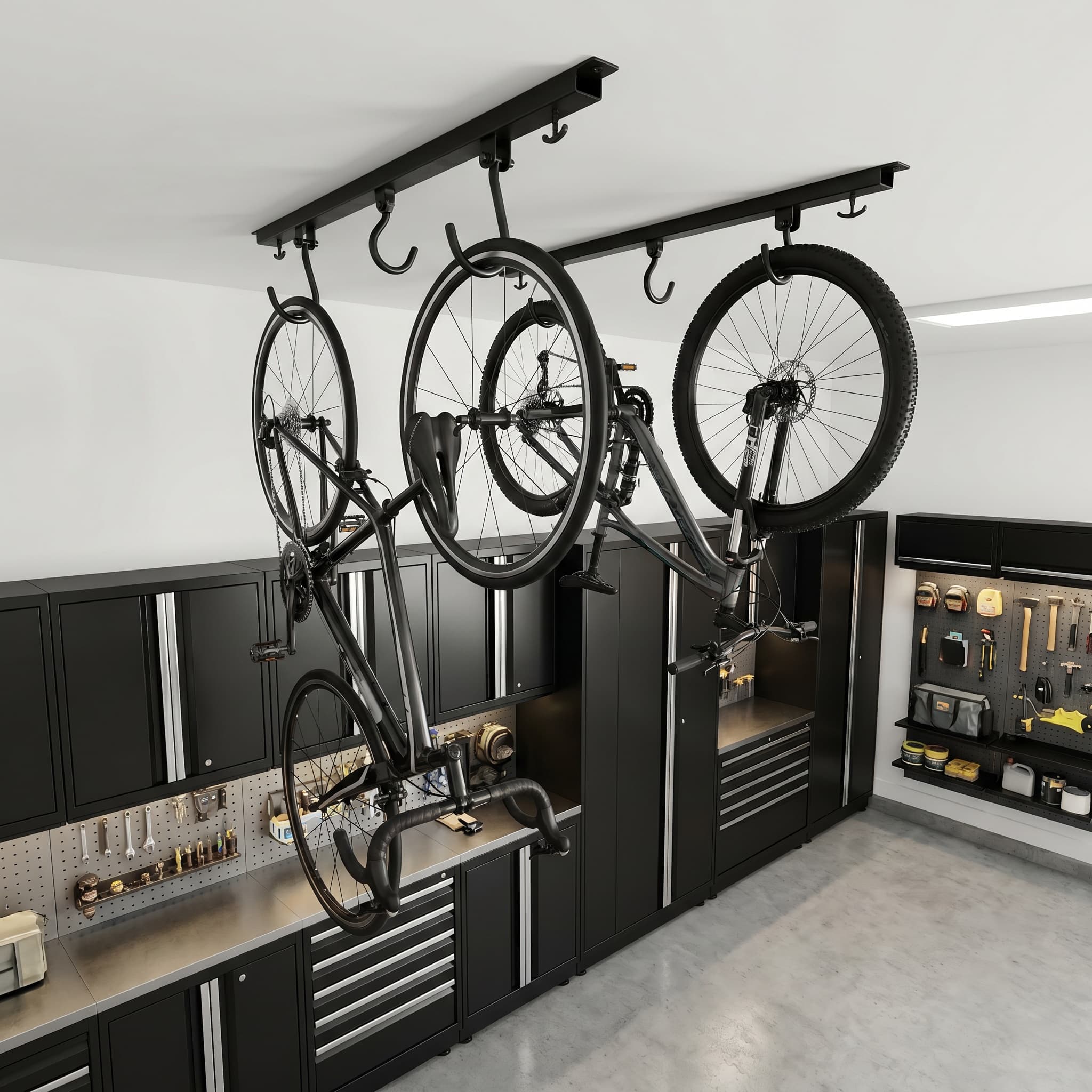 Overhead bike storage