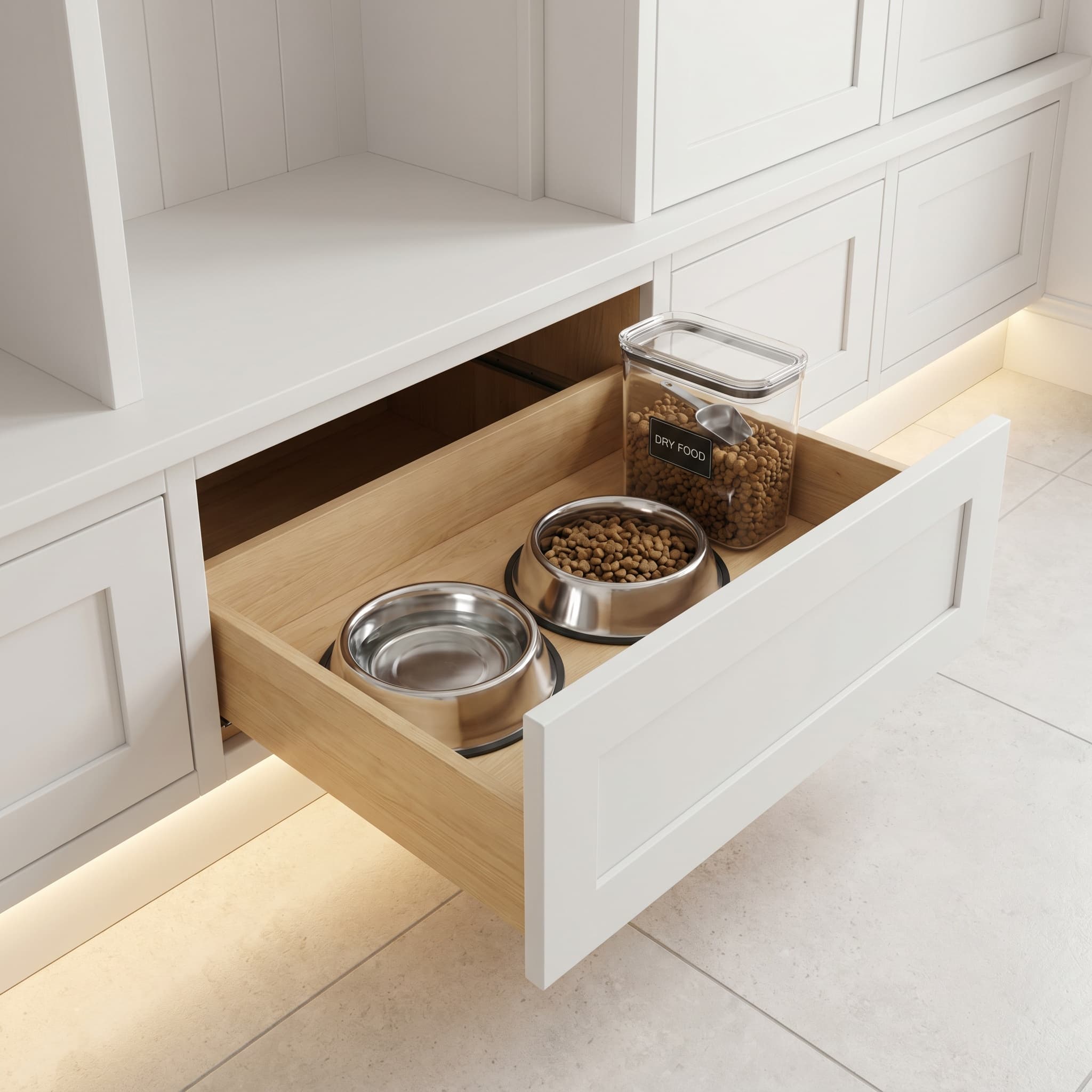 Built-in pet station
