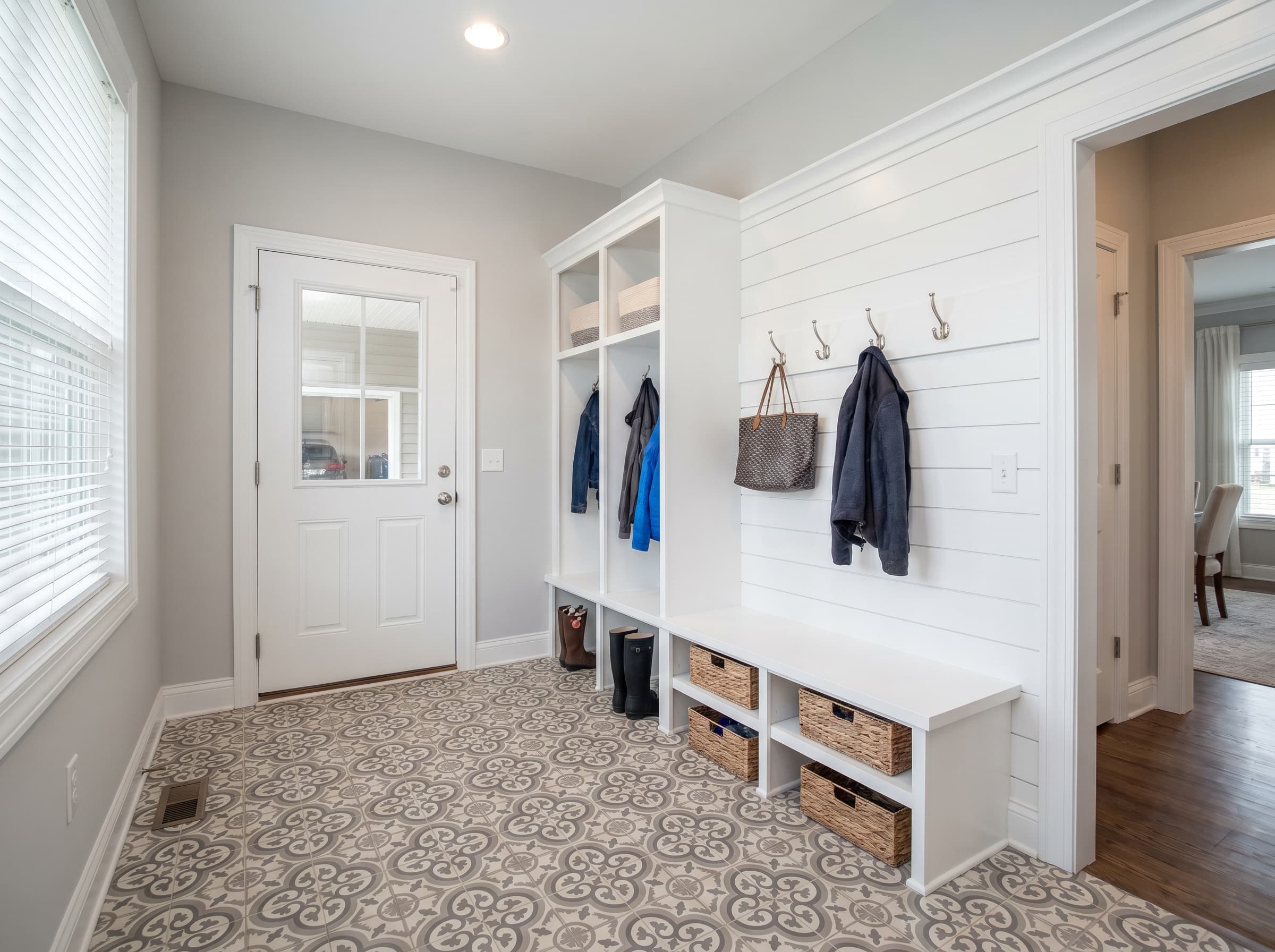 Bench + Cubbies package · Single-wall bench